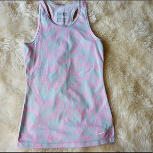 NWOT Nike pink and grey tank top